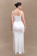 Elsie Pearl Beaded Bustier Top in White – Chic&Drifts