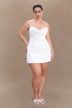 Liliane Suiting Mini Dress in Ivory – Chic&Drifts