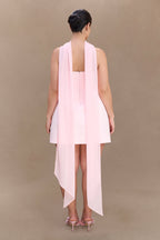 Orellia Strapless Suiting Mini Dress in Soft Pink – Chic&Drifts