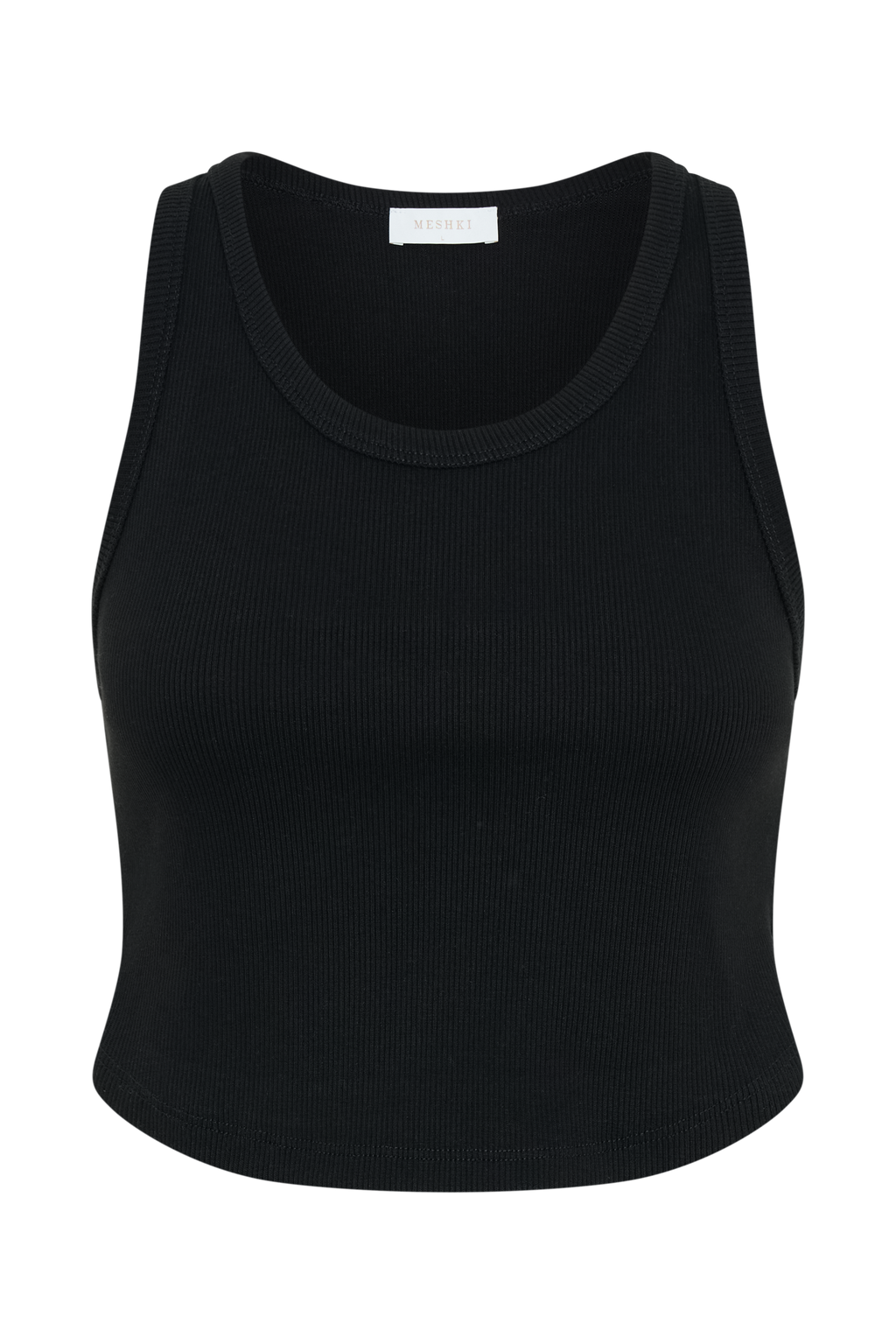 Morgana Ribbed Tank Top in Black – Chic&Drifts