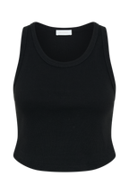 Morgana Ribbed Tank Top in Black – Chic&Drifts