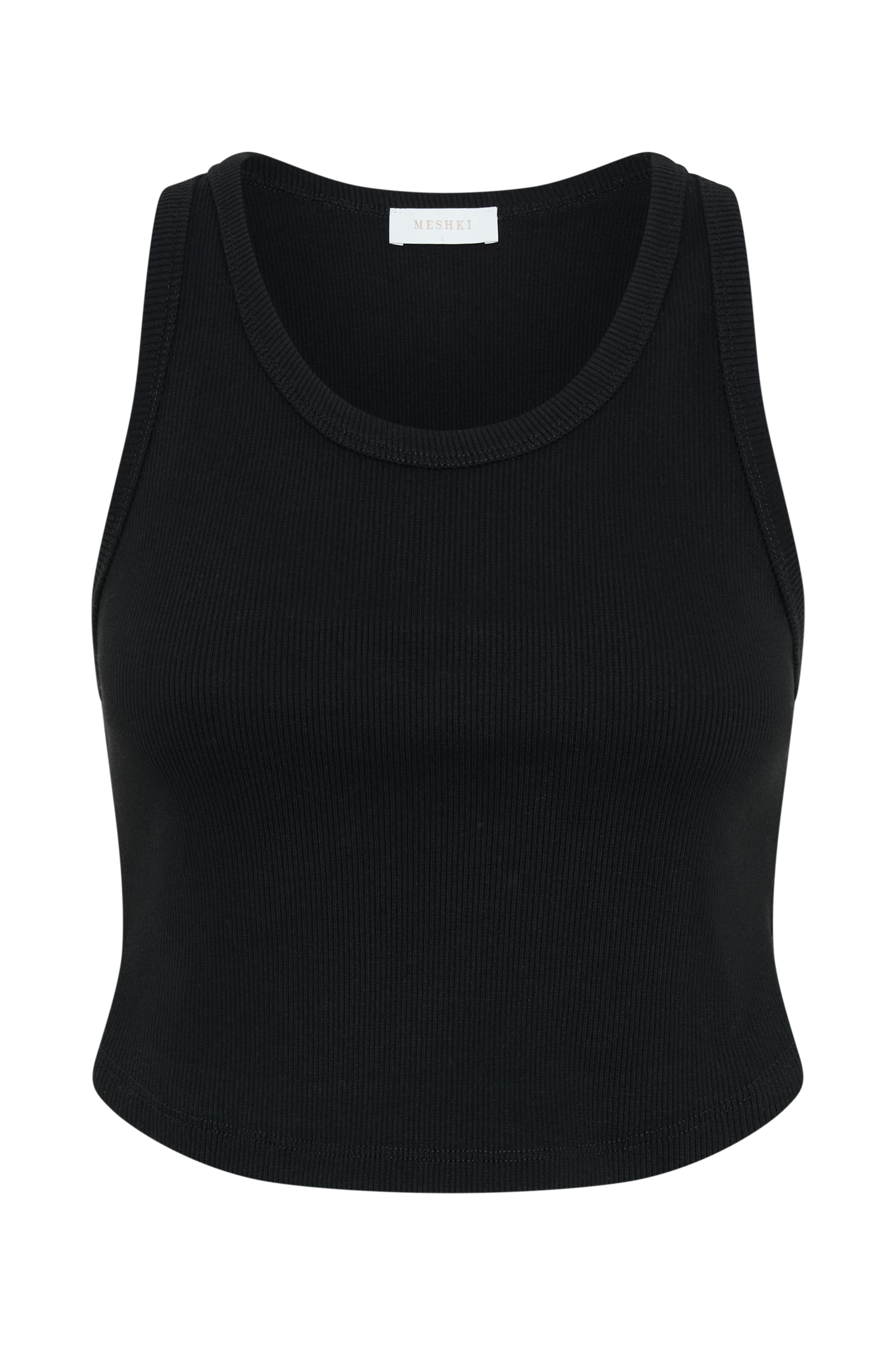 Morgana Ribbed Tank Top in Black – Chic&Drifts