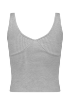 Natalya Ribbed Knit Cami Top in Heather Grey Marle – Chic&Drifts
