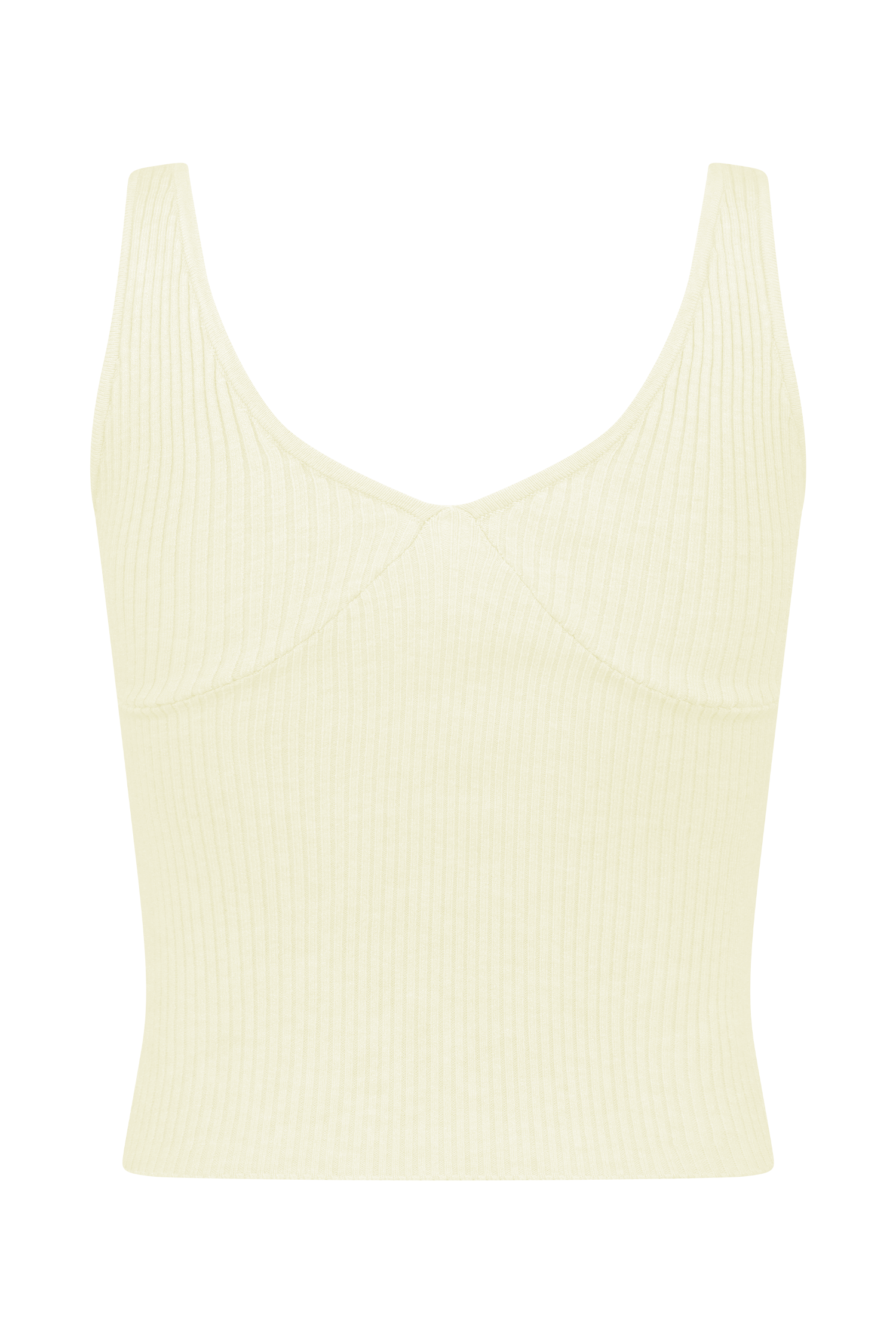 Natalya Ribbed Knit Cami Top in Ivory – Chic&Drifts