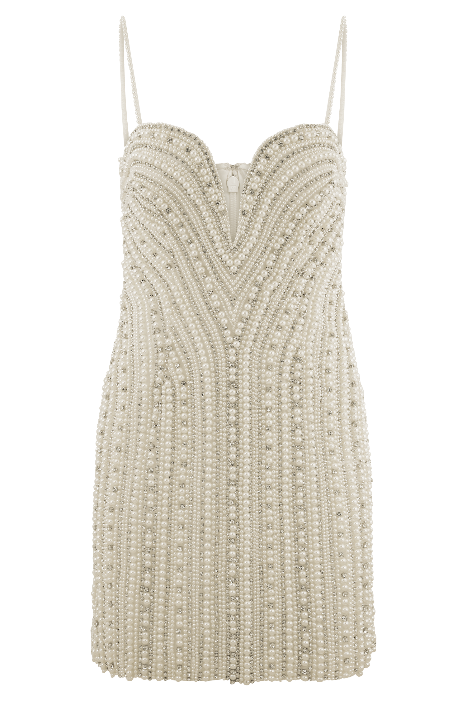 Naveena Embellished Mini Dress in Silver – Chic&Drifts