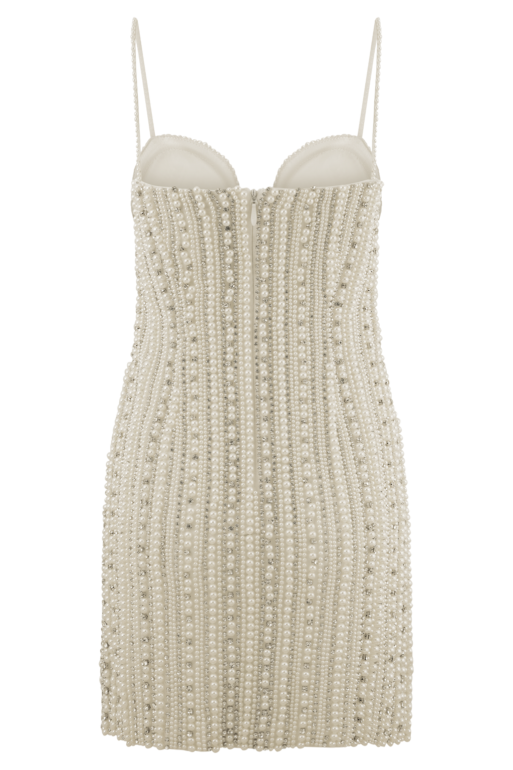 Naveena Embellished Mini Dress in Silver – Chic&Drifts