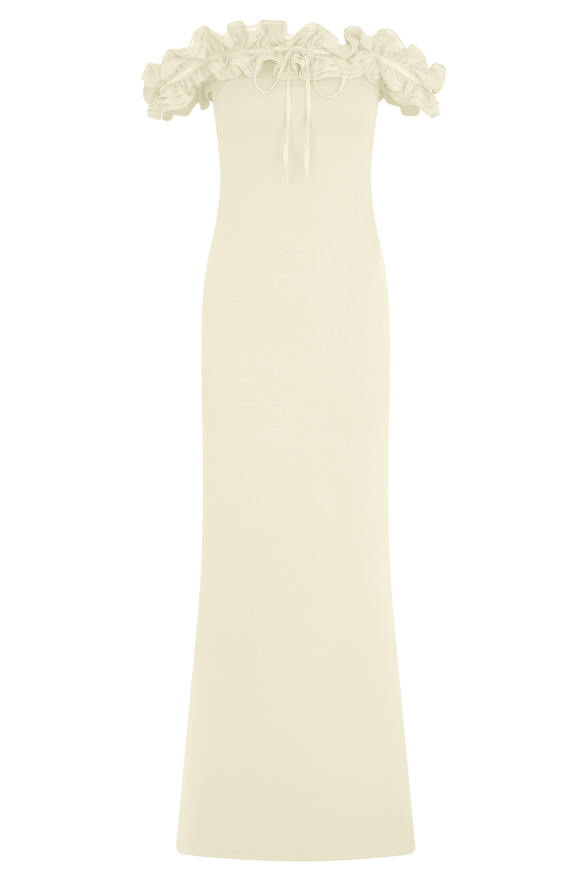 Nova Ruffle Off Shoulder Maxi Dress