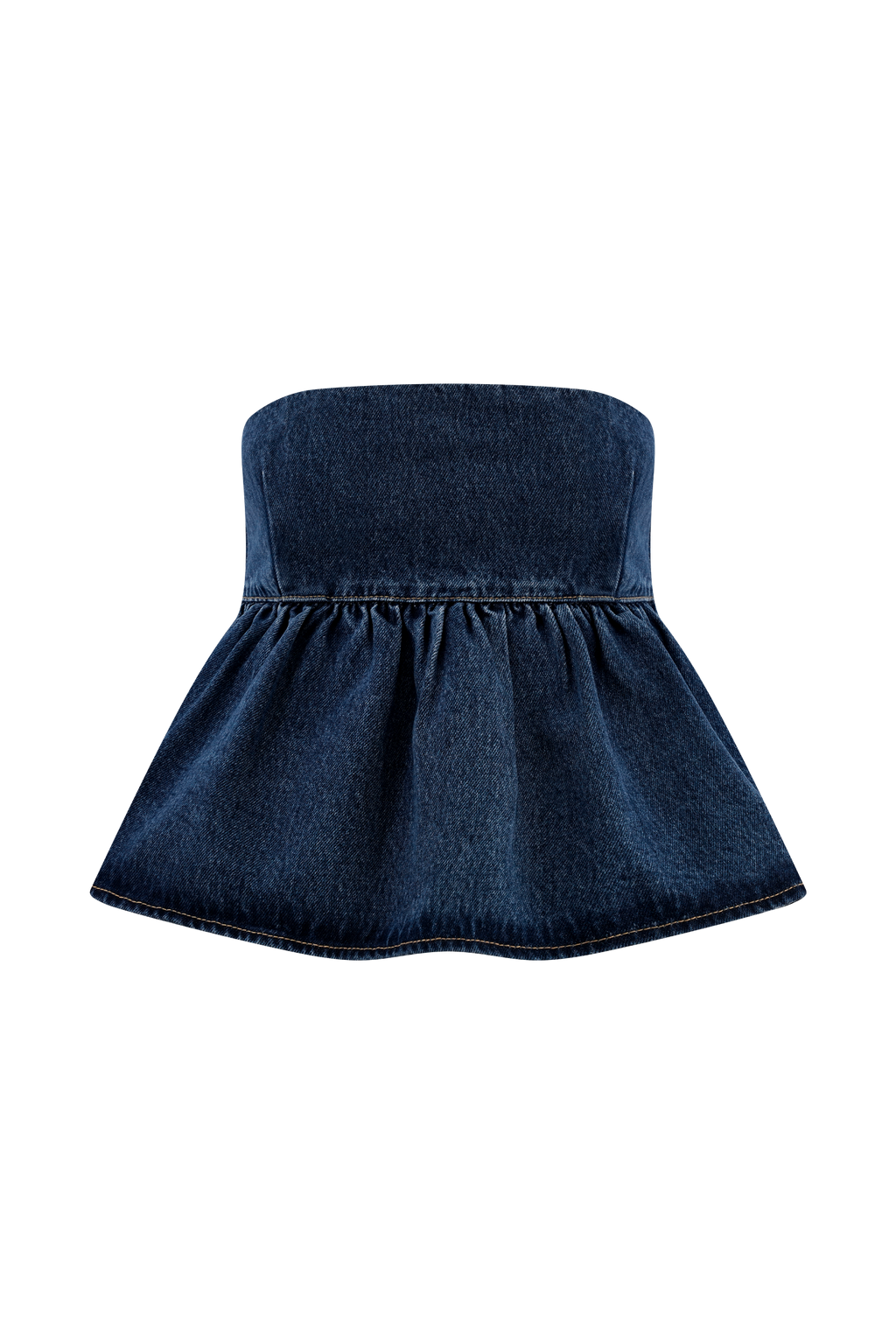 Pauline Strapless Denim Top in 90'S Blue – Chic&Drifts