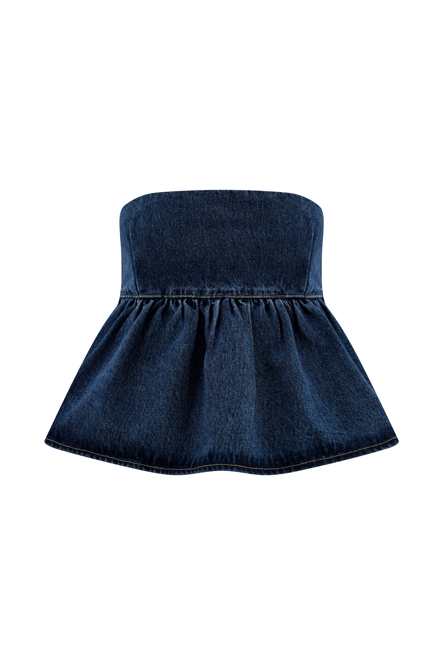 Pauline Strapless Denim Top in 90'S Blue – Chic&Drifts