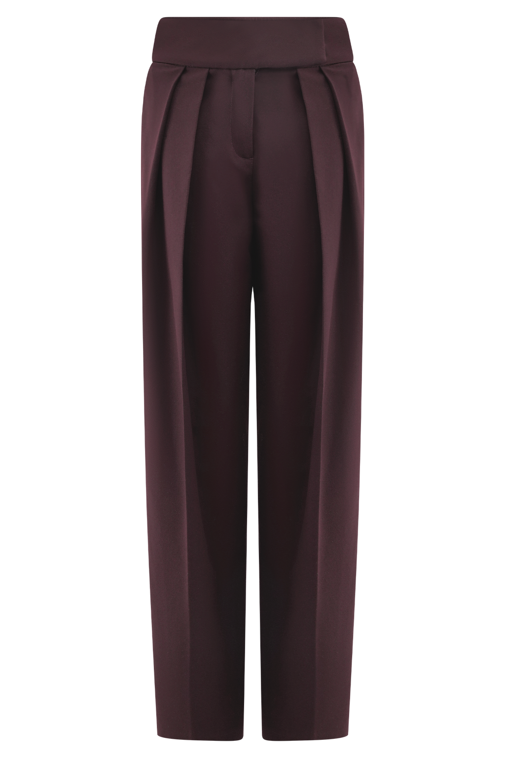 Penelope Pleated High Waisted Pants in Chocolate – Chic&Drifts