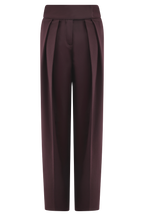 Penelope Pleated High Waisted Pants in Chocolate – Chic&Drifts