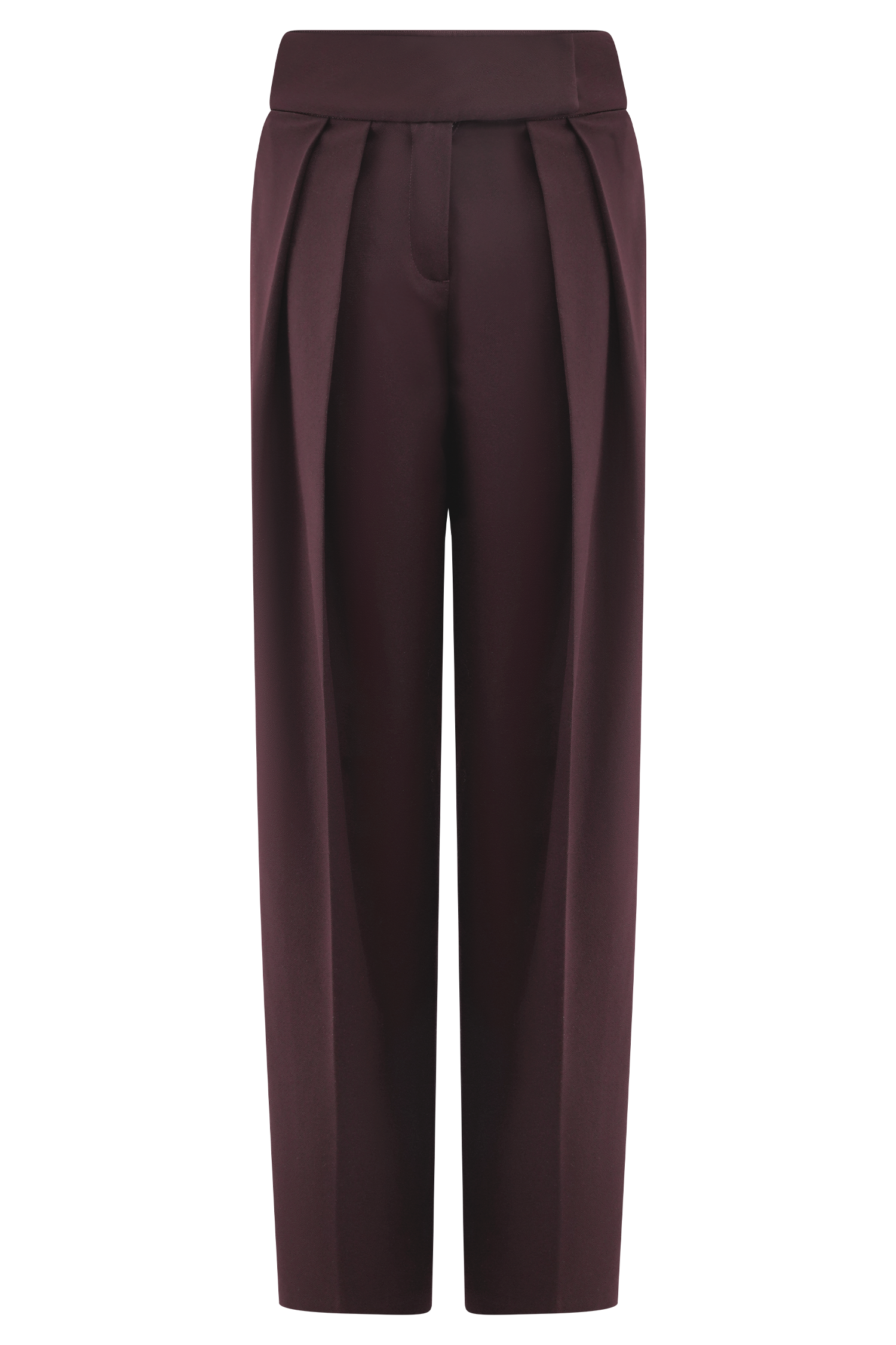 Penelope Pleated High Waisted Pants in Chocolate – Chic&Drifts