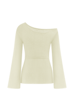 Reagan Off Shoulder Knit Top in White – Chic&Drifts