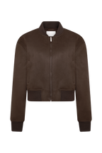 Rudy Suede Bomber Jacket in Chocolate – Chic&Drifts
