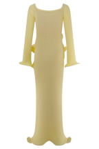 Sandrine Off Shoulder Knit Maxi Dress in Lemon – Chic&Drifts