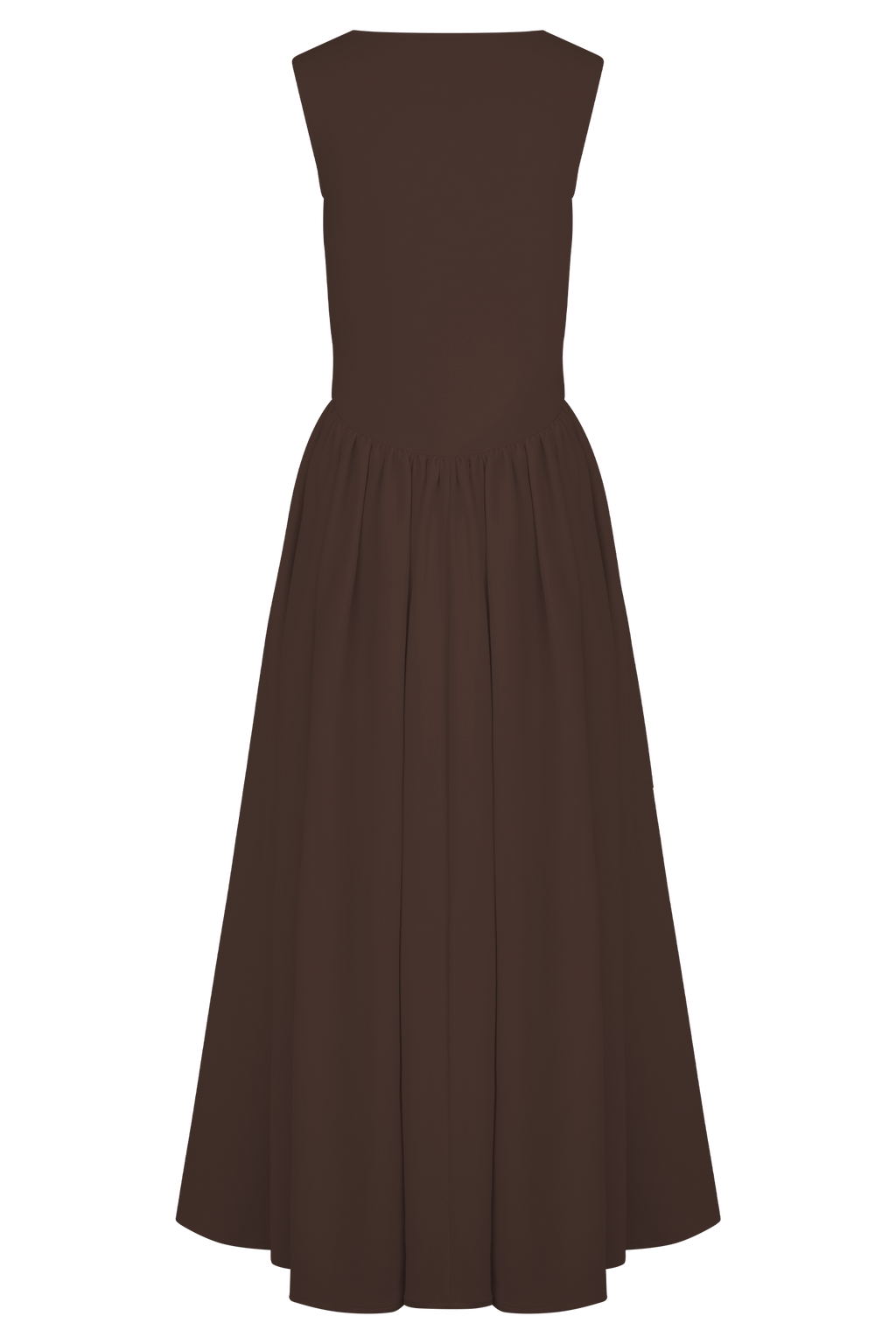 Sharon Scuba Jersey Midi Dress in Cacao Brown – Chic&Drifts