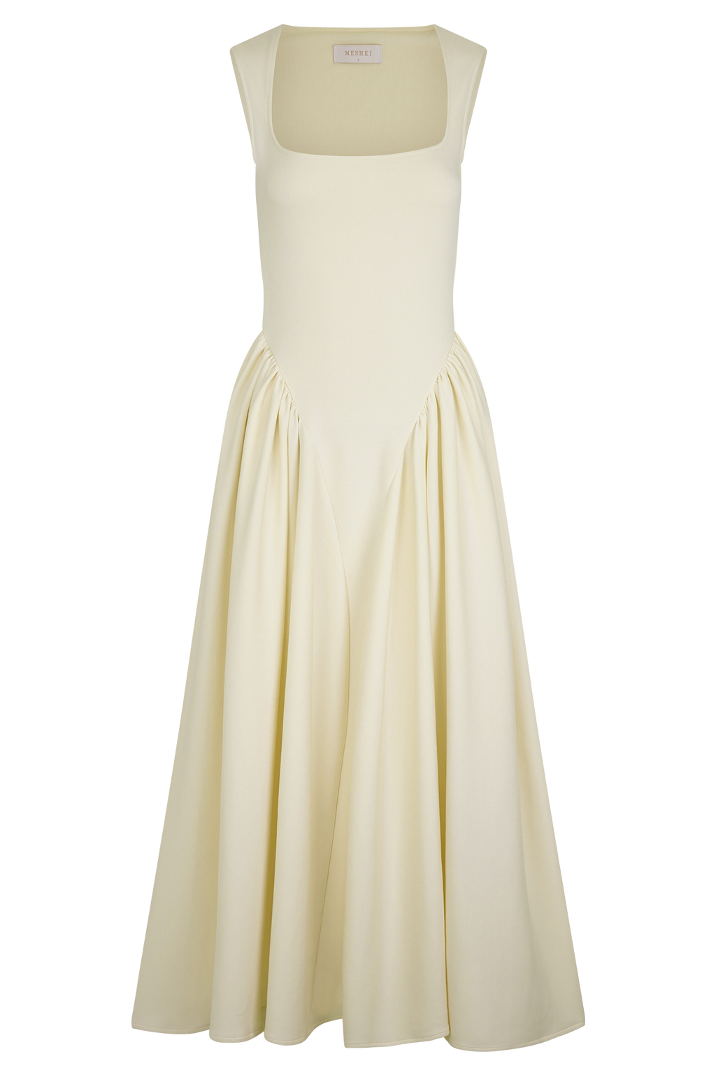 Sharon Scuba Jersey Midi Dress in Ivory – Chic&Drifts