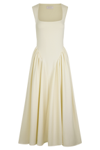 Sharon Scuba Jersey Midi Dress in Ivory – Chic&Drifts