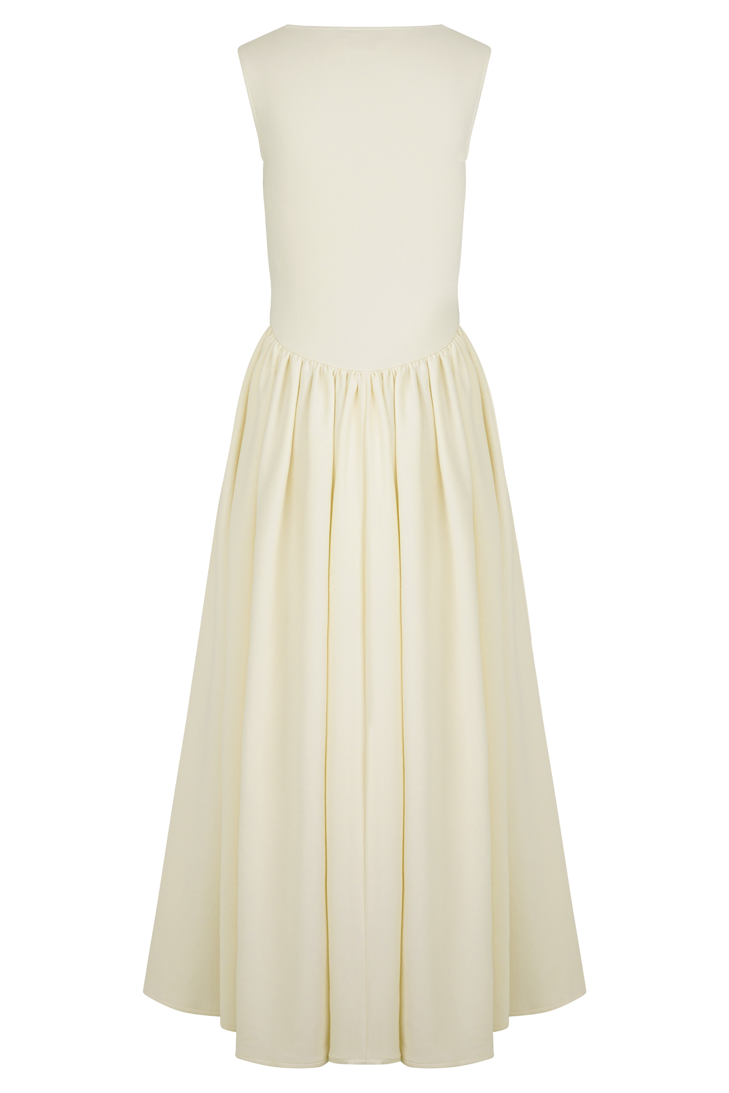 Sharon Scuba Jersey Midi Dress in Ivory – Chic&Drifts
