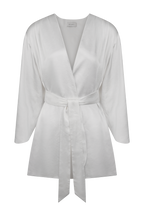 Sterling Satin Bridal Robe in Ivory – Chic&Drifts