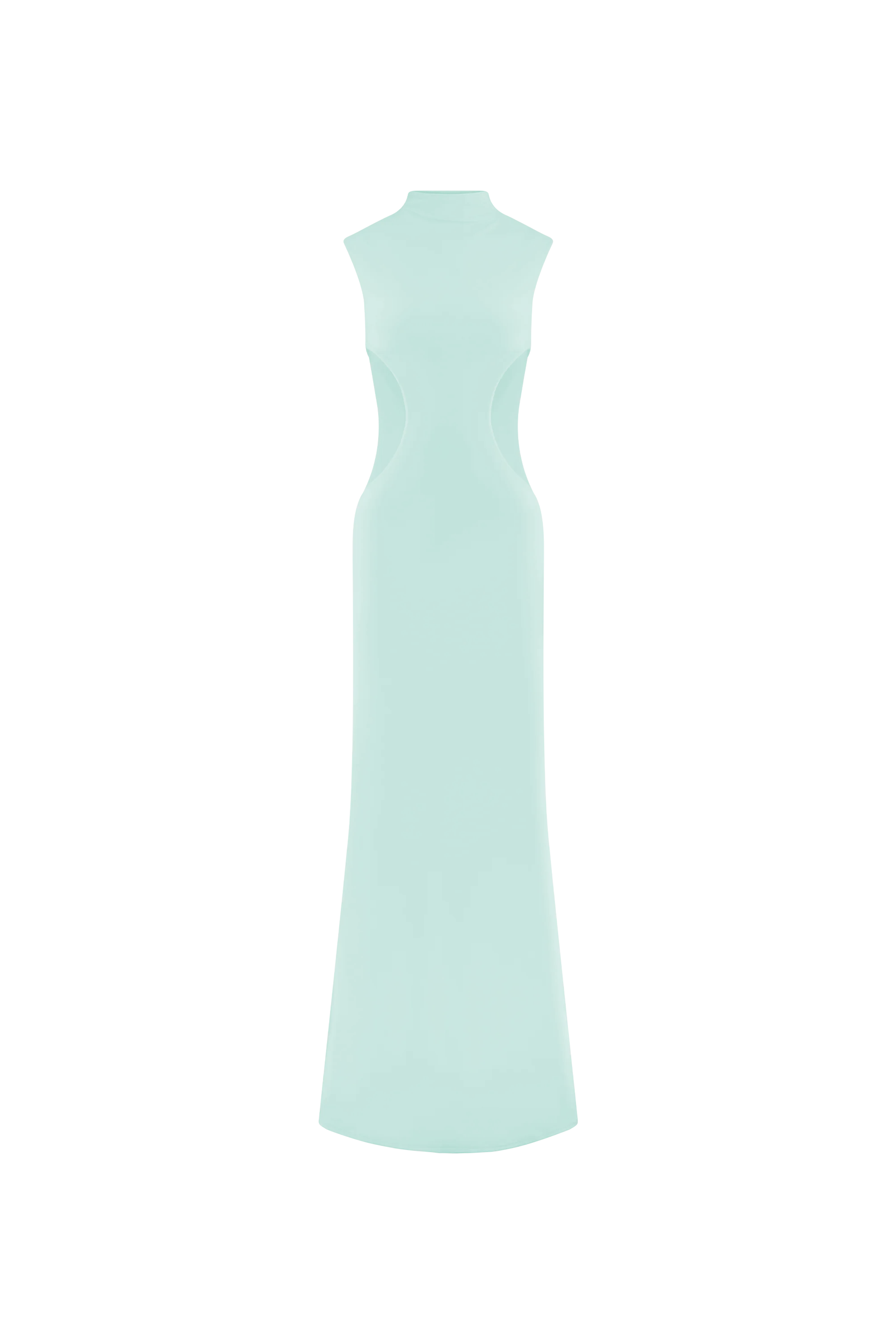 Massie Slinky And Mesh Maxi Dress in Lagoon – Chic&Drifts