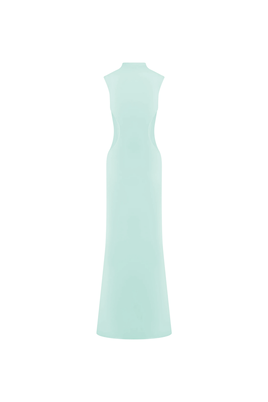 Massie Slinky And Mesh Maxi Dress in Lagoon – Chic&Drifts