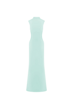 Massie Slinky And Mesh Maxi Dress in Lagoon – Chic&Drifts