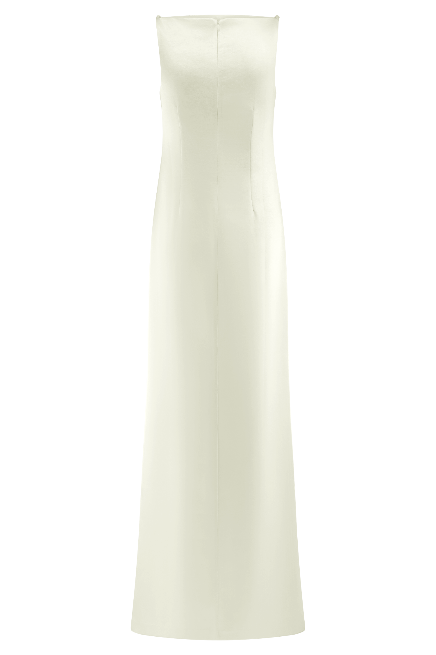 Violet Sleeveless Satin Maxi Dress in White – Chic&Drifts