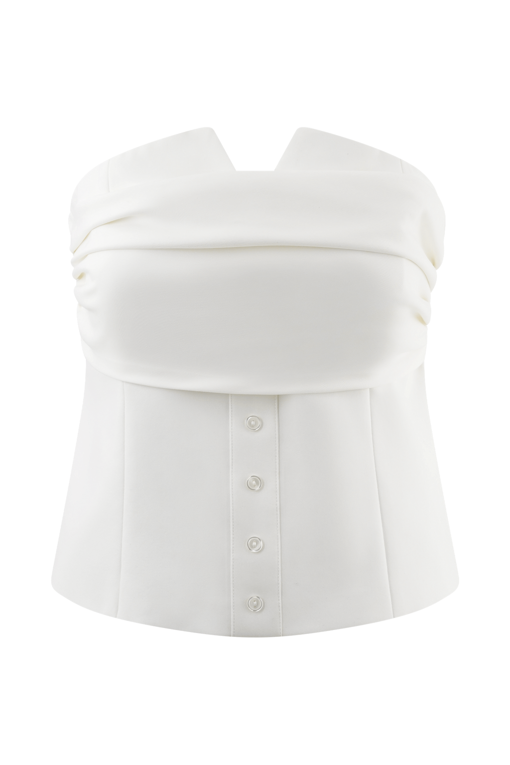 Zillah Strapless Cotton Top in White – Chic&Drifts