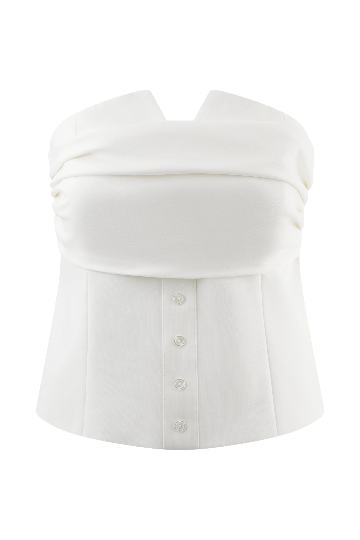Zillah Strapless Cotton Top in White – Chic&Drifts