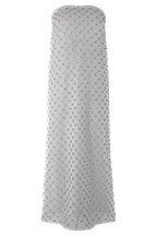 Zuri Hand Beaded Embellished Maxi Skirt in Silver – Chic&Drifts