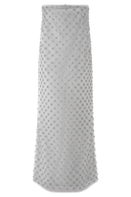 Zuri Hand Beaded Embellished Maxi Skirt in Silver – Chic&Drifts