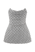 Zuri Hand Beaded Embellished Peplum Corset in Silver – Chic&Drifts