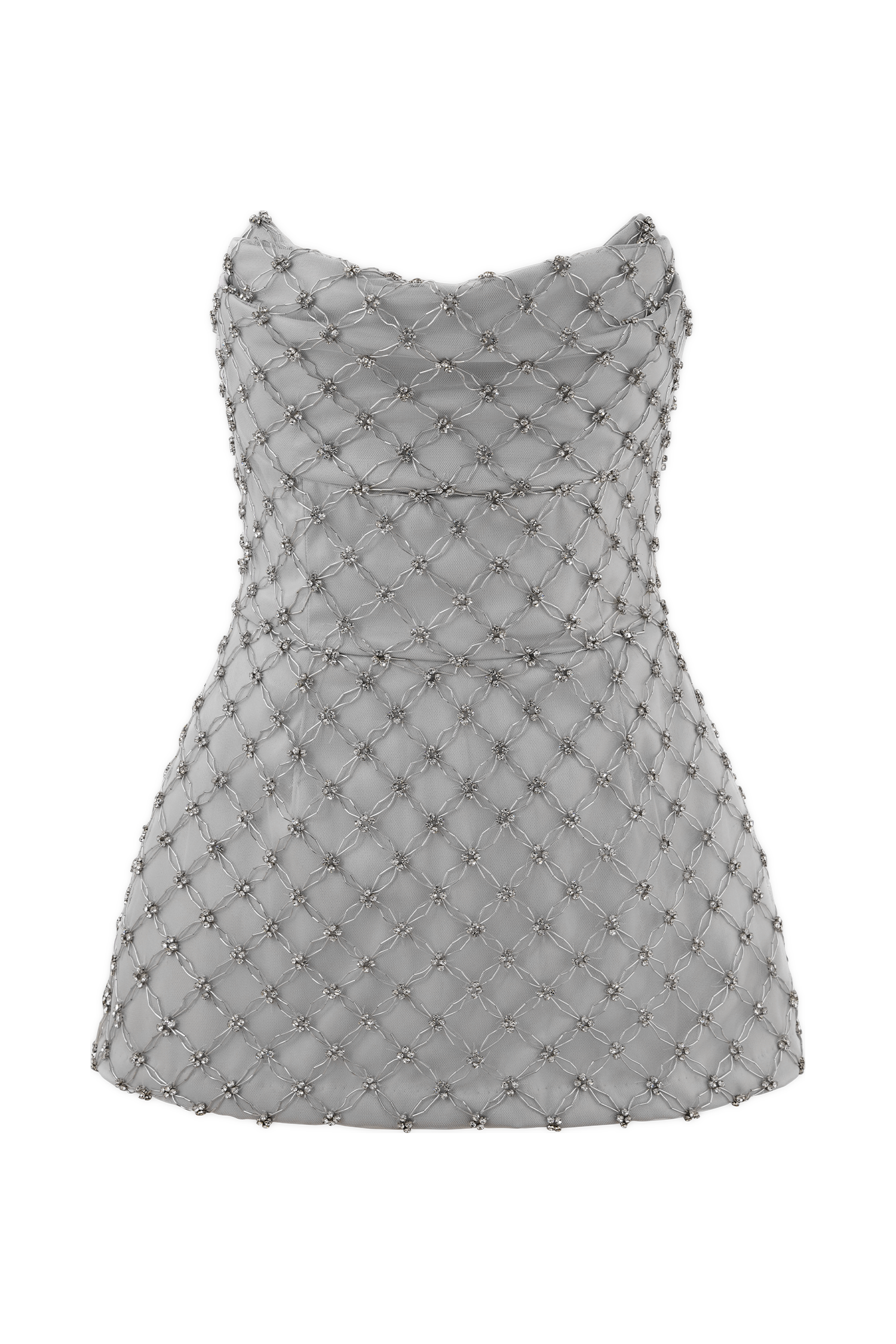 Zuri Hand Beaded Embellished Peplum Corset in Silver – Chic&Drifts