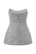 Zuri Hand Beaded Embellished Peplum Corset in Silver – Chic&Drifts
