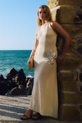 Ellington Knit Maxi Dress With Sequin in Ivory – Chic&Drifts