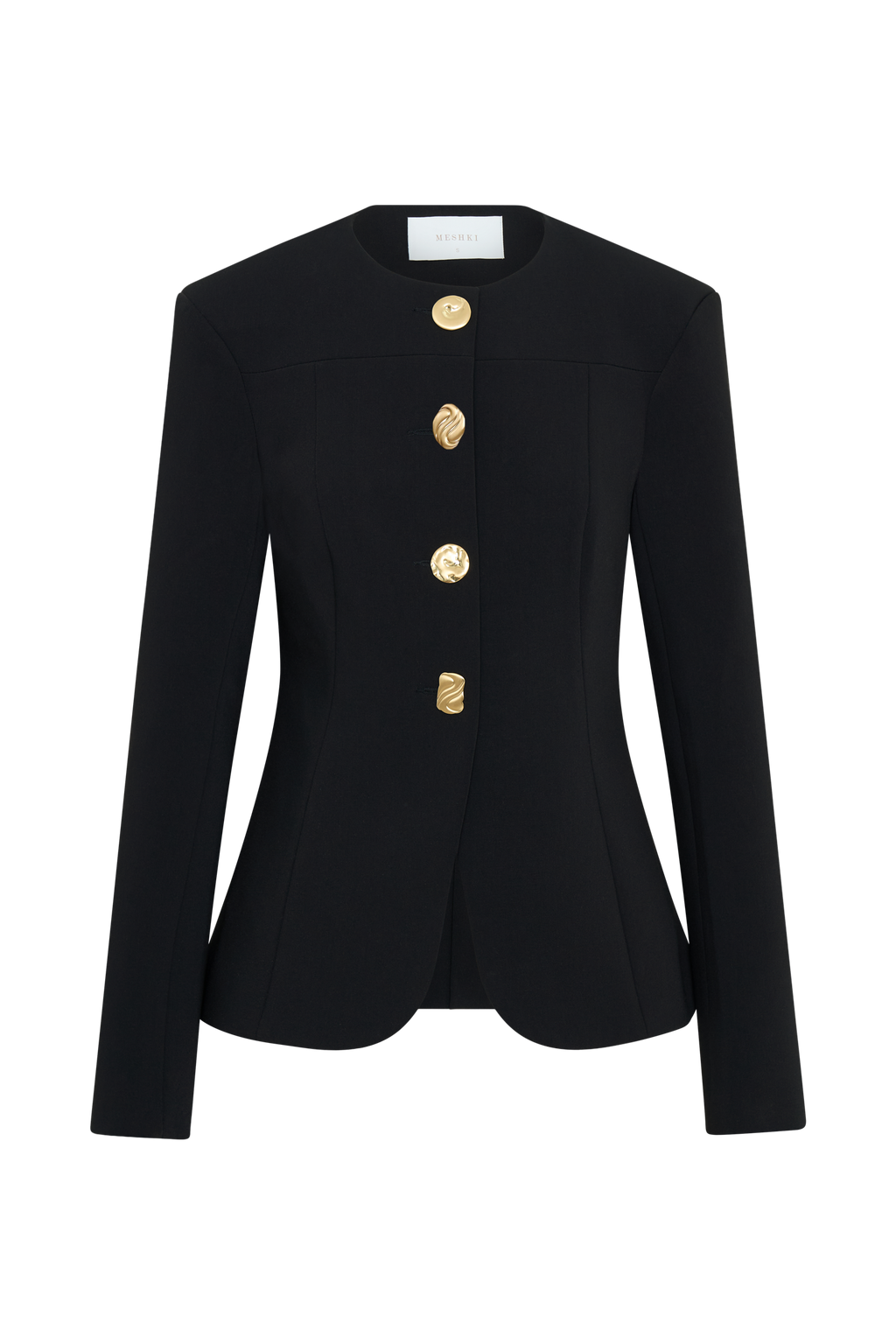 Asia Mixed Button Blazer in Black – Chic&Drifts