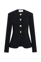 Asia Mixed Button Blazer in Black – Chic&Drifts