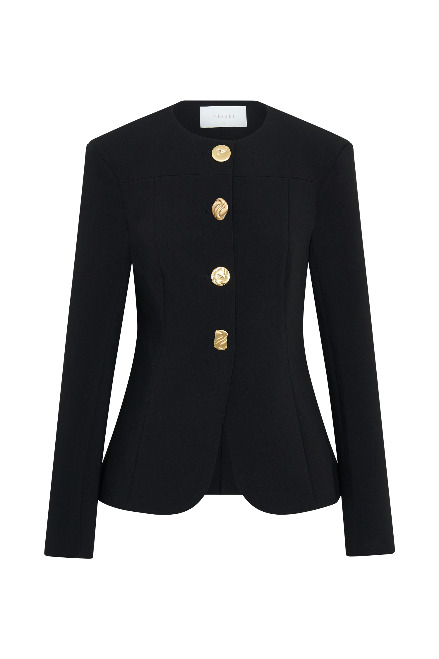 Asia Mixed Button Blazer in Black – Chic&Drifts