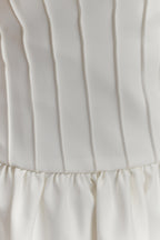 Orla Strapless Cotton Midi Dress in White – Chic&Drifts
